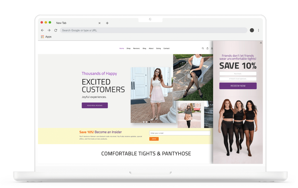 Engagement demonstrating an email signup form placed on the sidebar.