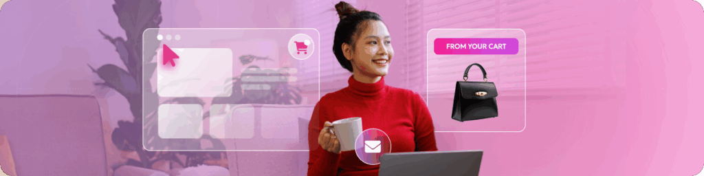 Retargeting vs. remarketing example